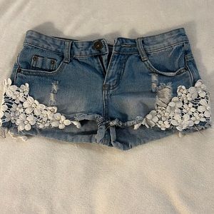 Girls Ripped Shorts